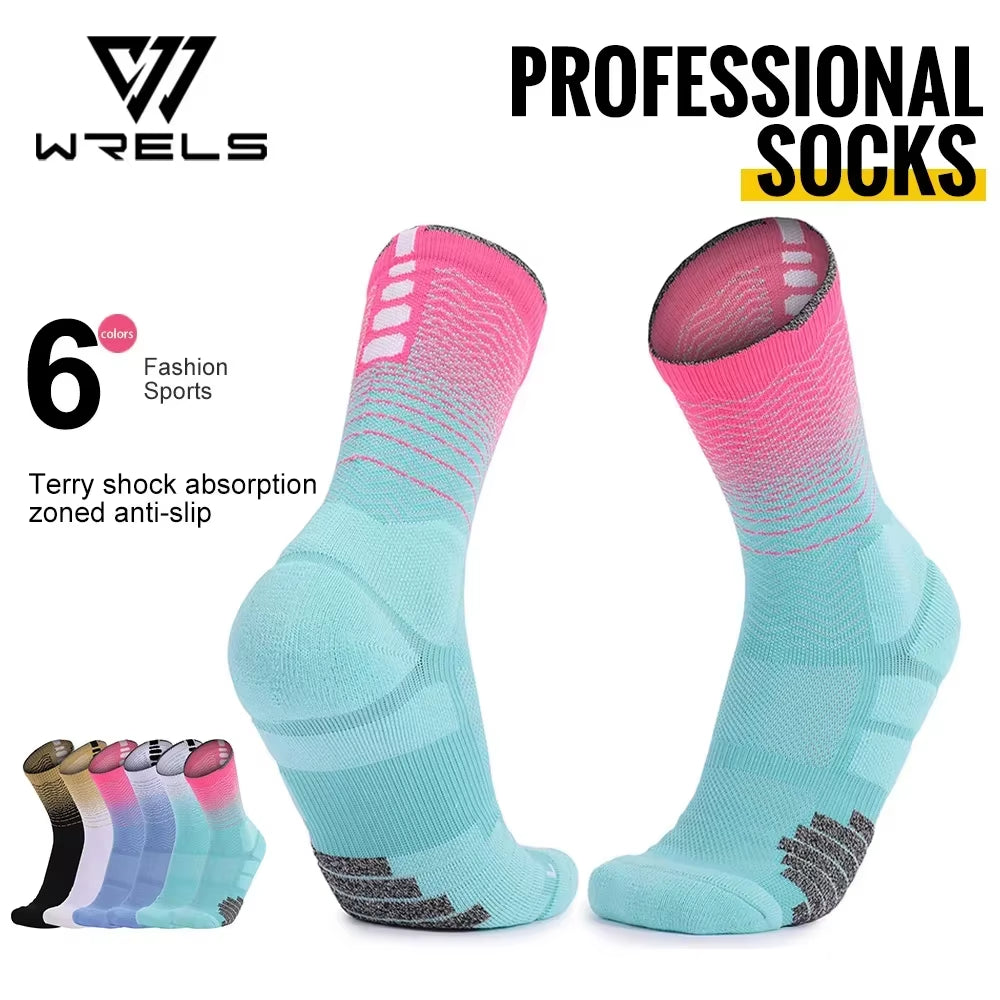 Socks Athletic Cushion Moisture Wicking Sports Socks Thicke Towel Bottom Sweat Absorbing Hiking Basketball Running Socks