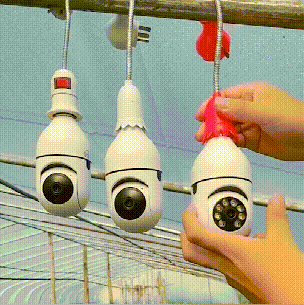 1080P Smart WIFI Wireless Full-color Light Bulb Camera 360° Panoramic E27 110-240V Home High-definition Night View Security Network Monitoring