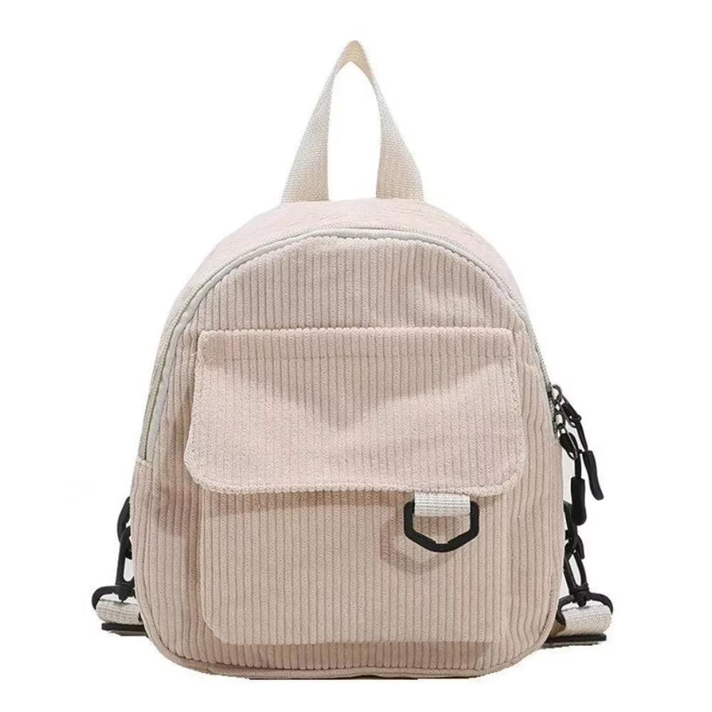 Women'S Casual Mini Solid Color Backpack, Compact, Simple, Durable, Suitable for Travel