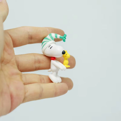 Snoppy Woodstock Figure Charlie Brown Spike Dog Model Blind Box Children Cup Rim Toy