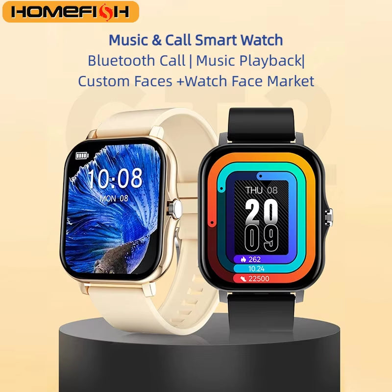 Smart Watch Android Phone 1.44''Inch Color Screen Bluetooth Call Blood Oxygen/Pressure Monitoring Smart Watch Women Men
