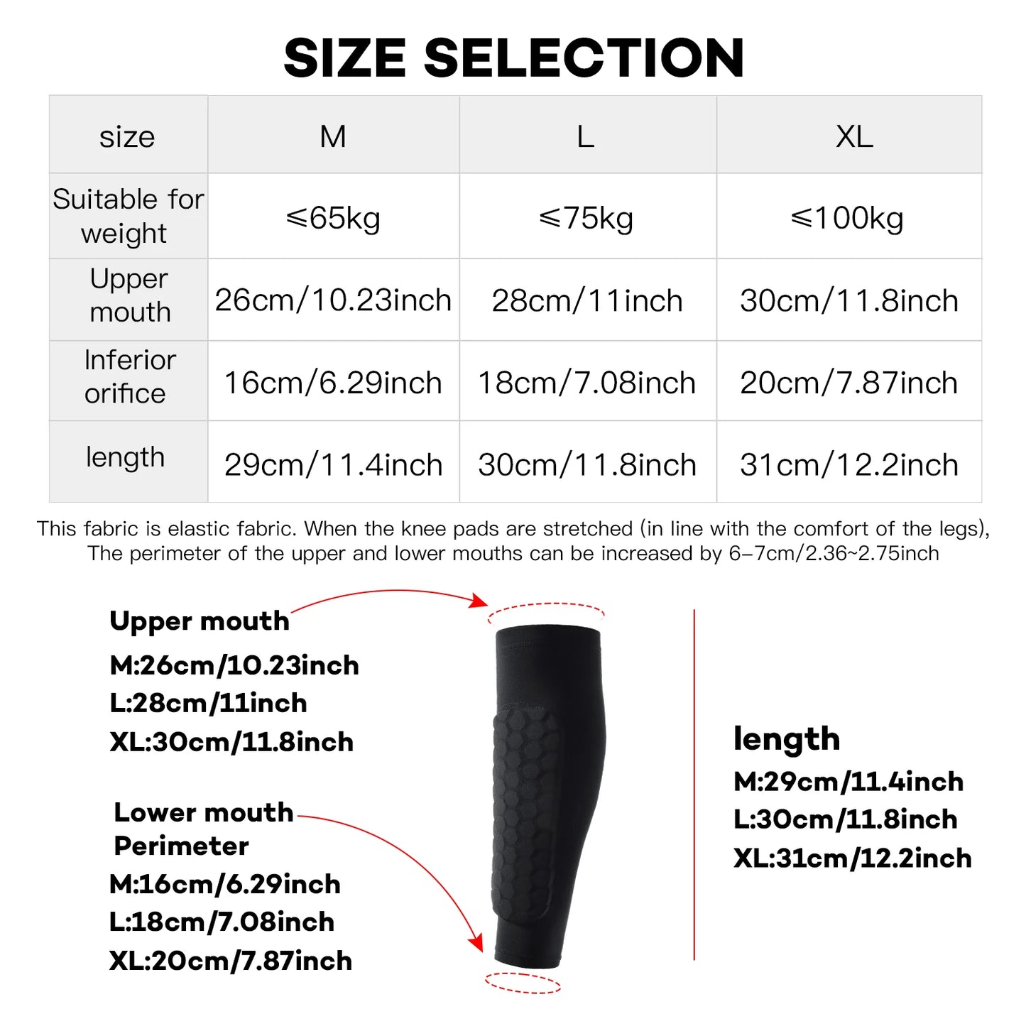1 PC Leg Sleeves Shin Guards Shockproof Honeycomb Nylon Support Sock Shin Protector Soccer Gear Soccer Shields Sports Legging