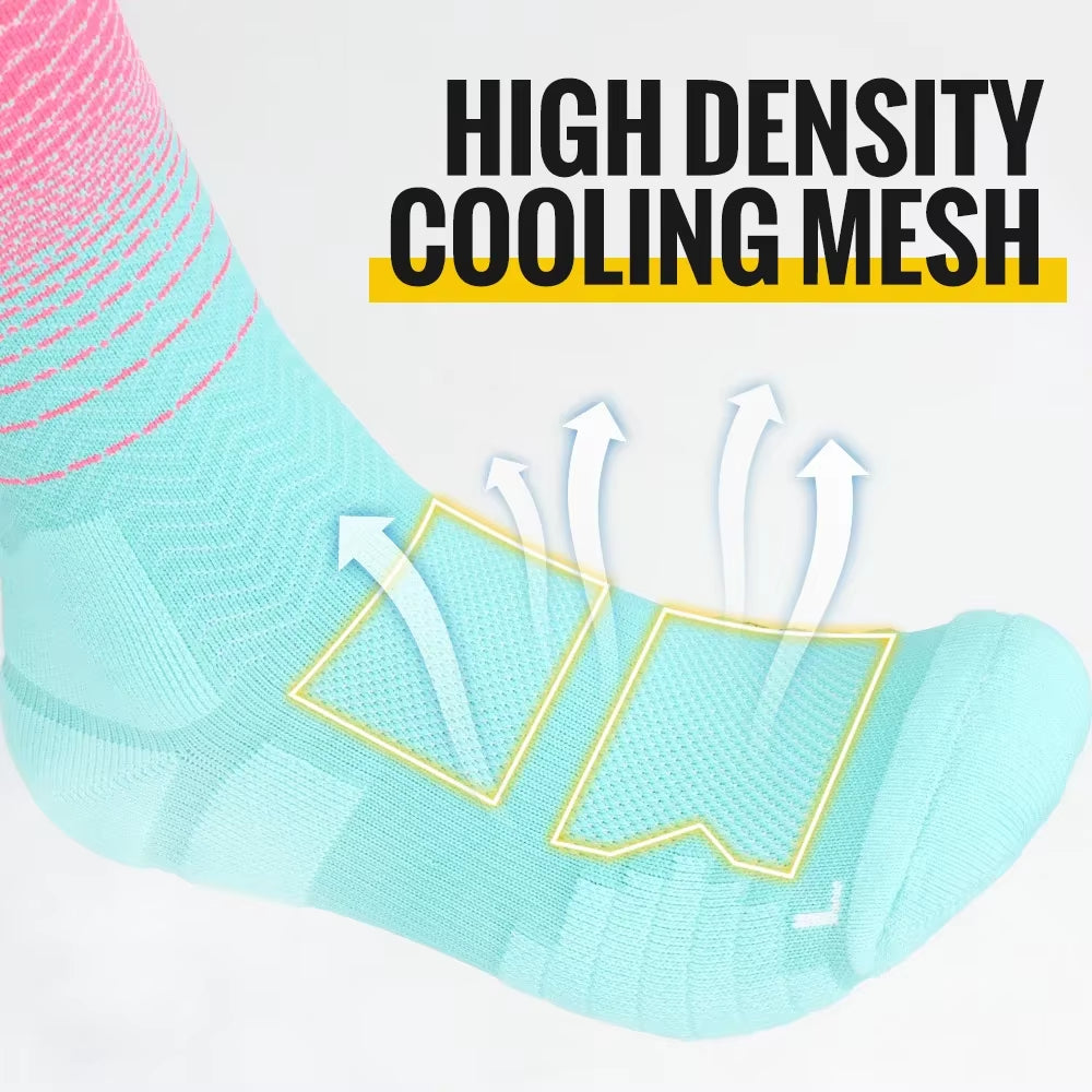 Socks Athletic Cushion Moisture Wicking Sports Socks Thicke Towel Bottom Sweat Absorbing Hiking Basketball Running Socks