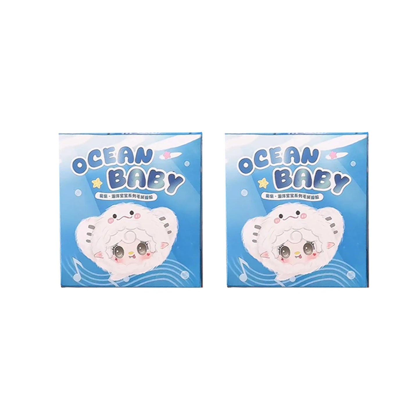 Yooki V6 Ocean Baby Series Blind Box Vinyl Pendant Plush Doll Bag Decoration Keychain Collect Toys Mystery Box Kid Birthday Gift