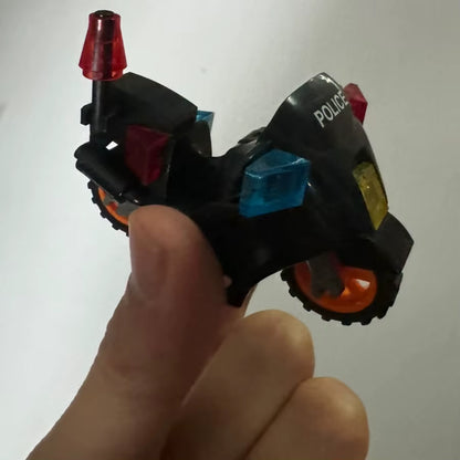 1 Pc City Police SWAT Motorcycle Model Building Blocks DIY Model Building Blocks Bricks Children'S Toys 6+