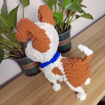 Yorkshire Terrier Dogs Model Micro Mini Building Blocks: Educational Recreation Toys for Pet Lover Gifts and Decor