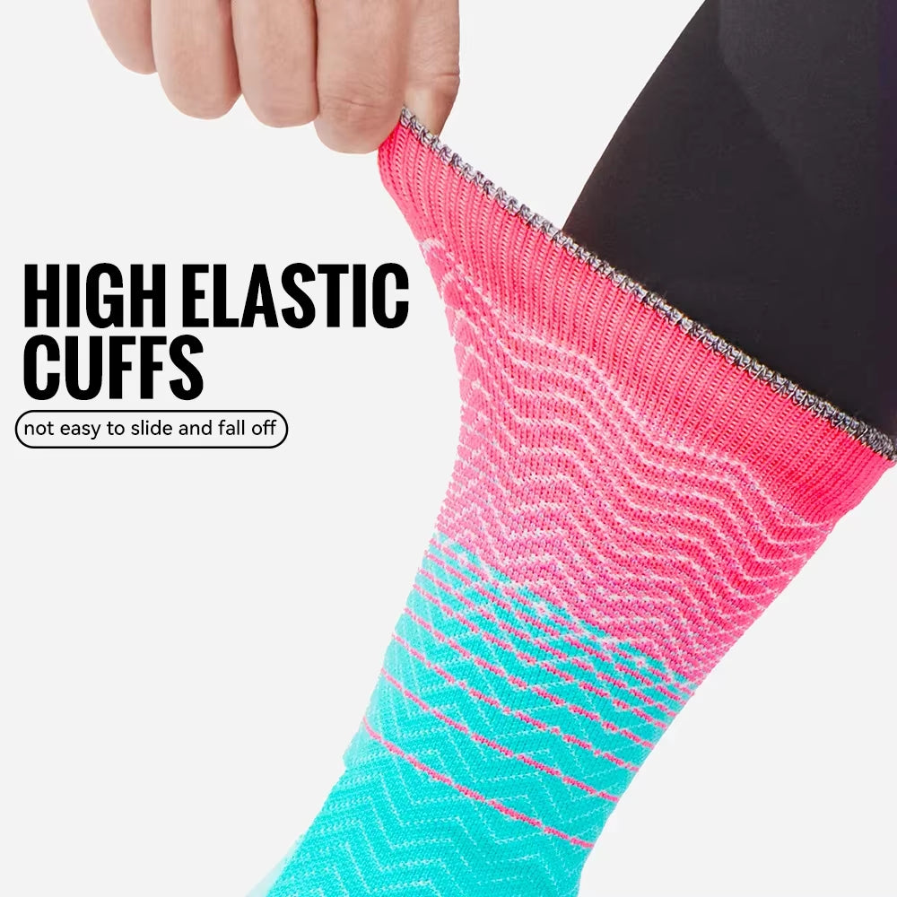 Socks Athletic Cushion Moisture Wicking Sports Socks Thicke Towel Bottom Sweat Absorbing Hiking Basketball Running Socks