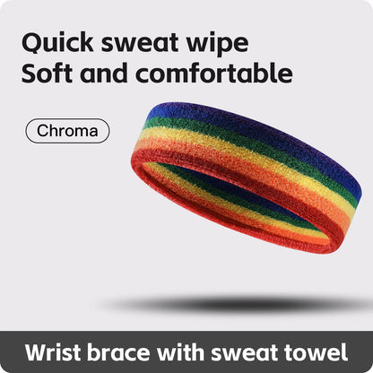 1 PC Towel Cloth Headband Sweat Bandage Sport Head Hair Band Workout Tennis Fitness Jog Basketball Running Sweatband Women Men