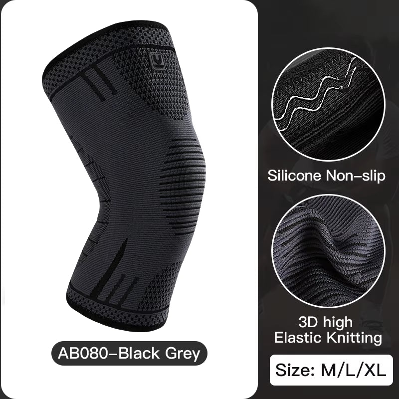 1 Pc Elastic Breathable Compression Knee Support Sleeve for Basketball Running Cycling