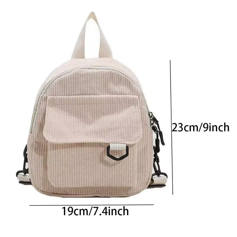 Women'S Casual Mini Solid Color Backpack, Compact, Simple, Durable, Suitable for Travel