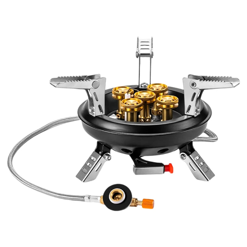 '-201A Portable Camping Gas Stove 16000W High Pressured Propane Butane Gas Burner Outdoor Emergency Stove with Piezo Ignition