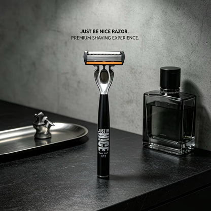 Men's Manual Safety Razor Set, featuring 6-layer stainless steel blades and an aloe vera lubricating strip | perfect as a gift.