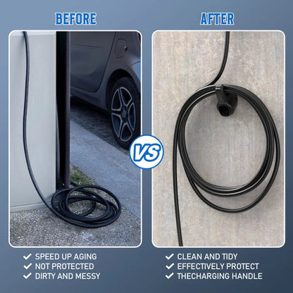 Portable EV Charger Holder Stand — for TESLA Nacs Type 1 Type2 GB/T Car Charger Wall Mount Bracket, Car Charging Cable Bracket
