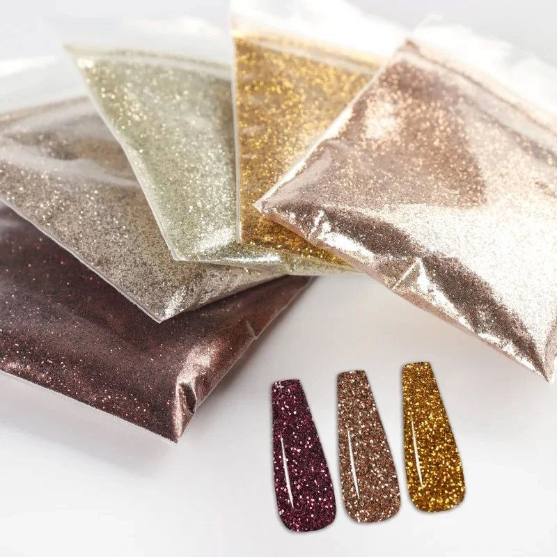 50g Extra Fine Glitter Holographic Laser Dazzling Nail Glitter Powder Art Crafts Resin Tumbler Decoration Shiny Flakes Sequins