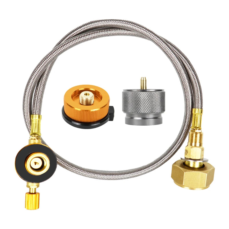 Camping Gas Stove Gas Refill Adapter Outdoor Cylinder Filling Adapter Gas Tank Furnace Connector Accessories Camping Equipment