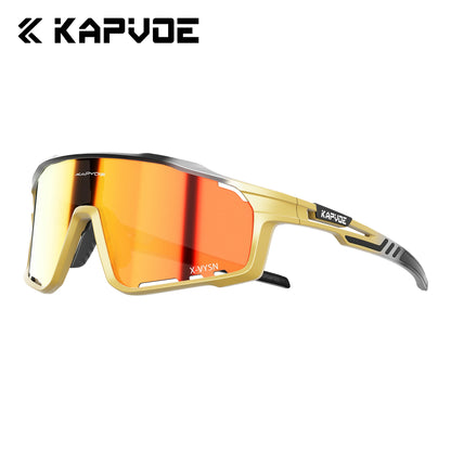 Kapvoe Cycling Glasses MTB Riding Running Sunglasses UV400 Skiing Fishing Climbing Goggles Man Woman Bike Bicycle Eyewear