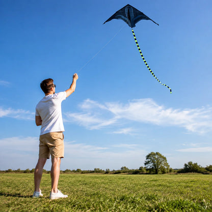 Yongjian 2m Aircraft Kite Delta Kite Suitable for Outdoor Camping with Large Adult Kites Beach Camping Activities