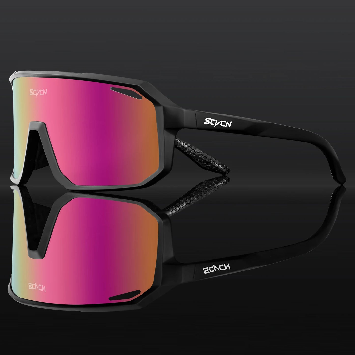 SCVCN New Sports Men UV400 Cycling Glasses Bike Sunglasses Outdoor Eyewear  MTB Bicycle Women Riding Hiking Goggles