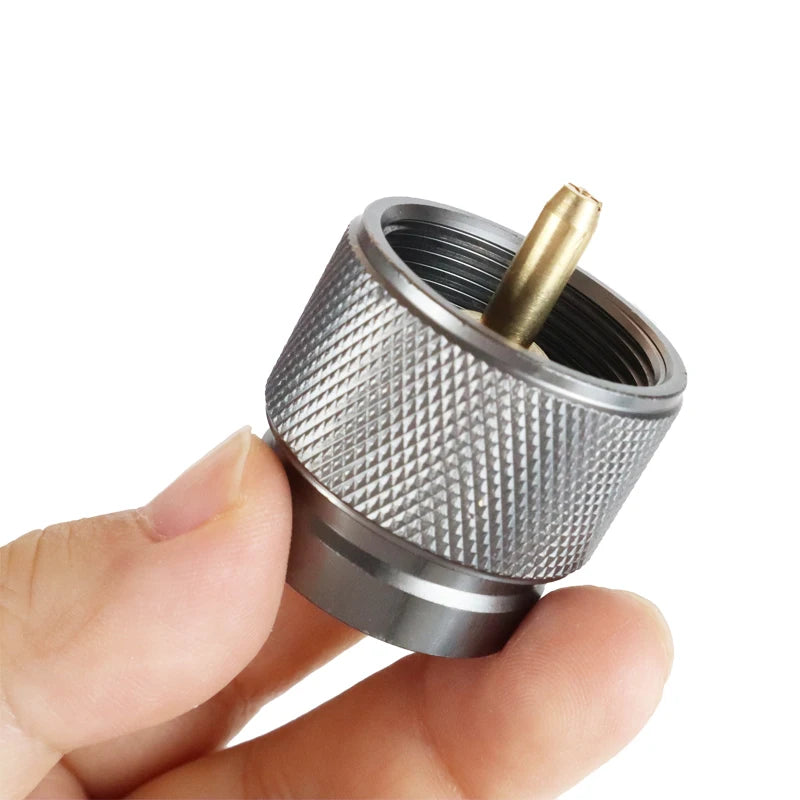 Camping Gas Stove Gas Refill Adapter Outdoor Cylinder Filling Adapter Gas Tank Furnace Connector Accessories Camping Equipment