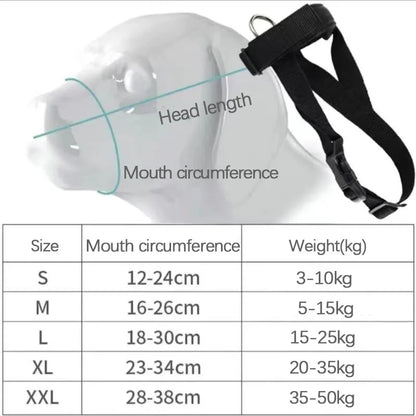Dog Muzzle Anti-Bite And Anti-barking Outdoor Dog Walking Anti-Licking And Eating Mouth Cover Husky Small Medium And Large Dogs