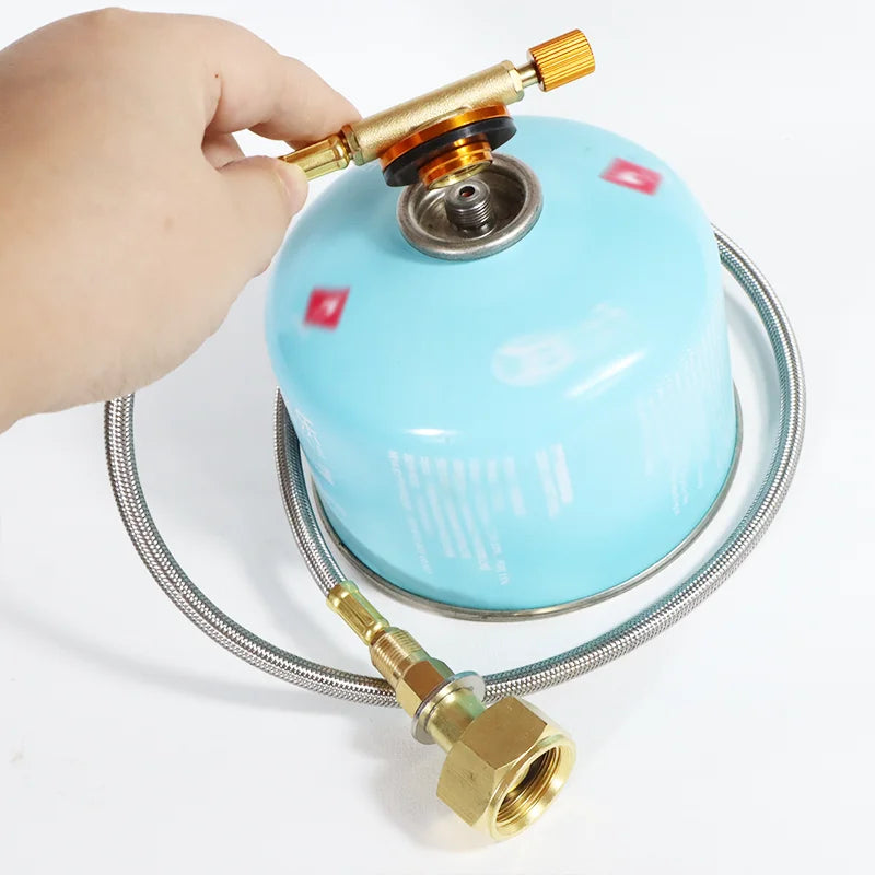 Camping Gas Stove Gas Refill Adapter Outdoor Cylinder Filling Adapter Gas Tank Furnace Connector Accessories Camping Equipment