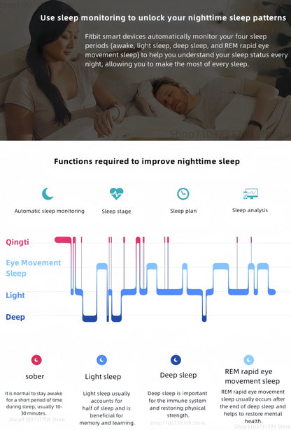 Fitbit Charge 3 Fitness Tracker Smart Watch Heart Rate Monitor Sleep Steps Exercise Waterproof Band for Men Women Health Sports