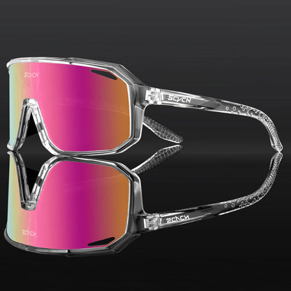 SCVCN New Sports Men UV400 Cycling Glasses Bike Sunglasses Outdoor Eyewear  MTB Bicycle Women Riding Hiking Goggles