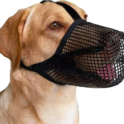 2026 NEW Dog Mouth Cover Mesh Large Dog Breathable Mesh Anti-eating Barking Golden Retriever Mouth Cage Bite-proof Pet Mask