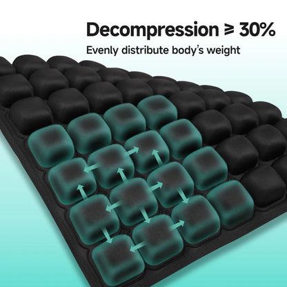 1pc 3D Ergonomic Chair Cushion For Long Sitting, Office Chair Car Seat Cushion, Adjustable Inflatable Cushion