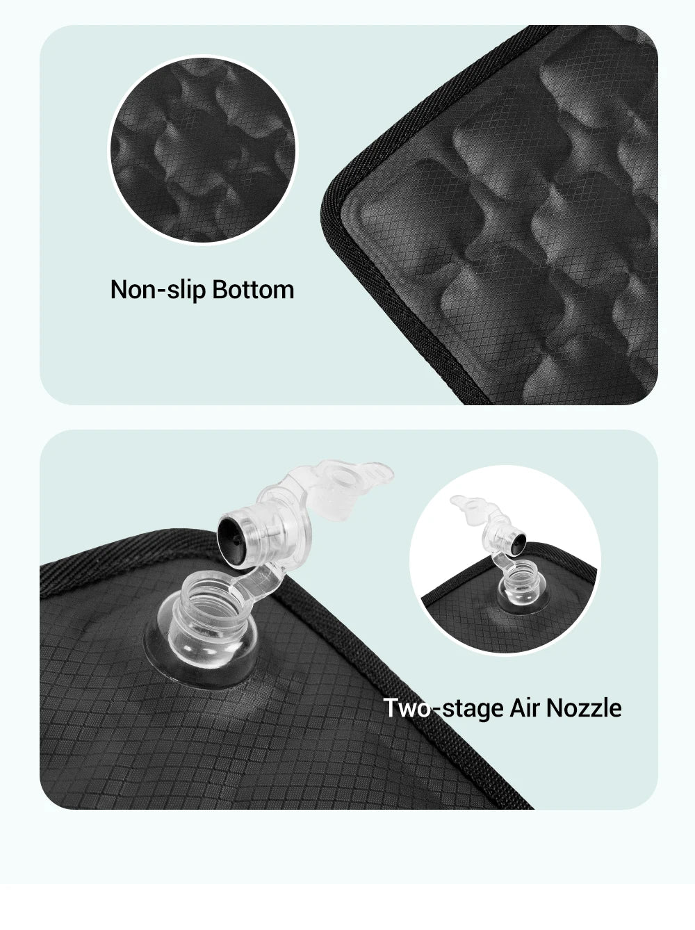 1pc 3D Ergonomic Chair Cushion For Long Sitting, Office Chair Car Seat Cushion, Adjustable Inflatable Cushion