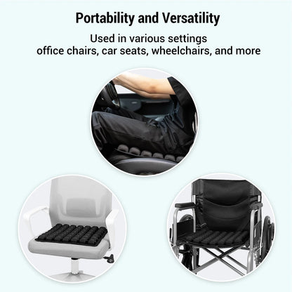1pc 3D Ergonomic Chair Cushion For Long Sitting, Office Chair Car Seat Cushion, Adjustable Inflatable Cushion