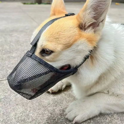 2026 NEW Dog Mouth Cover Mesh Large Dog Breathable Mesh Anti-eating Barking Golden Retriever Mouth Cage Bite-proof Pet Mask
