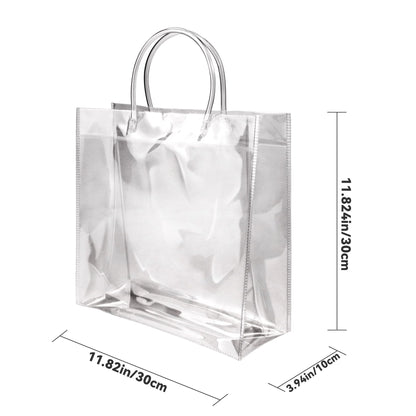 20-Pack Clear Plastic Gift Bags with Handles - Reusable PVC Party Favor Bags for Birthday, Wedding, Christmas, Mother's Day