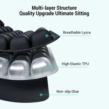 1pc 3D Ergonomic Chair Cushion For Long Sitting, Office Chair Car Seat Cushion, Adjustable Inflatable Cushion