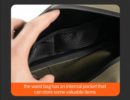 LINNHUE Fishing Tackle Waterproof Bag Outdoor Waist Fanny Pack Capacity Crossbody Bag Fishing Lures Line Box Storage Accessories