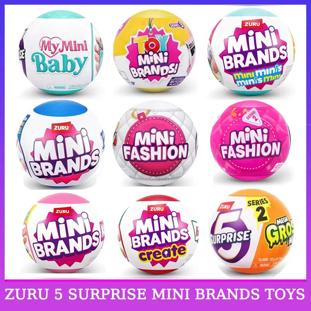 Zuru Surprise Toy My Mini Brands Kawaii Baby Food Figure Miniature Toys Mystery Blind Box Original Collectible Kids Gift Toys