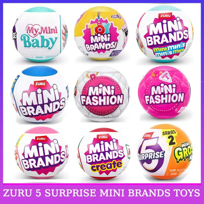 Zuru Surprise Toy My Mini Brands Kawaii Baby Food Figure Miniature Toys Mystery Blind Box Original Collectible Kids Gift Toys