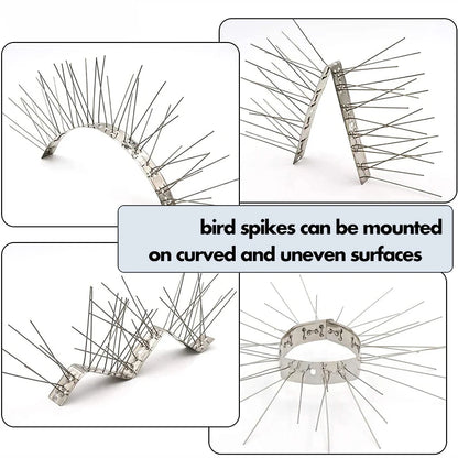 Bird Spikes Repellent Supplies Against Pigeons Crows Repeller Outdoor Defense Scare Birds Garden Scarecaper Outside Anti Gadgets