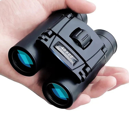 40x22 HD Binoculars with BAK4 FMC, Folding Mini Telescope with 2000M Long Range, Ideal for Hunting, Sports, Camping & Travel