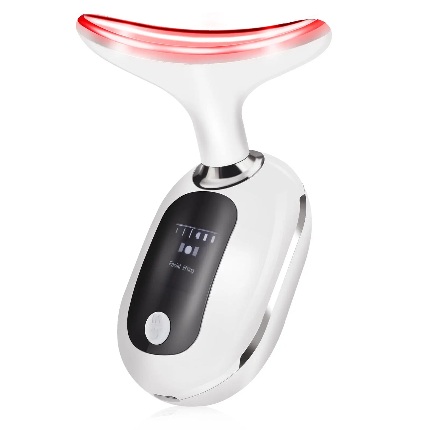 EMS Beauty Neck Instrument Microcurrent Face Neck Beauty Device LED Photon Reduce Double Chin Anti Wrinkle Tightening Neck Skin