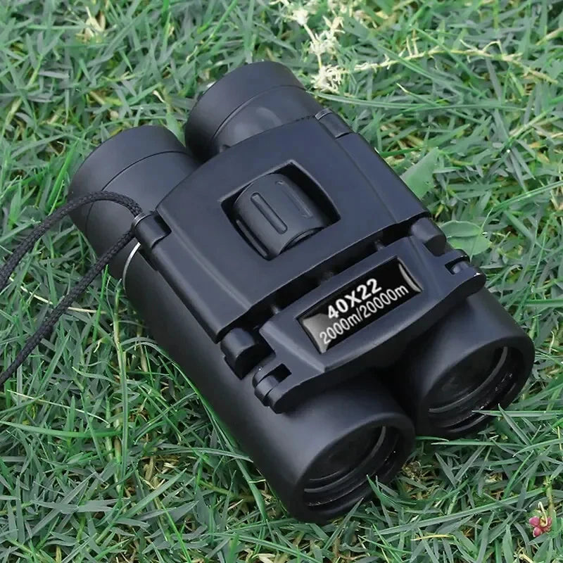 40x22 HD Binoculars with BAK4 FMC, Folding Mini Telescope with 2000M Long Range, Ideal for Hunting, Sports, Camping & Travel