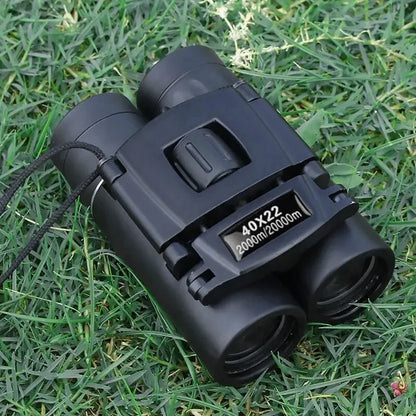 40x22 HD Binoculars with BAK4 FMC, Folding Mini Telescope with 2000M Long Range, Ideal for Hunting, Sports, Camping & Travel