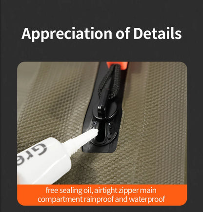 LINNHUE Fishing Tackle Waterproof Bag Outdoor Waist Fanny Pack Capacity Crossbody Bag Fishing Lures Line Box Storage Accessories