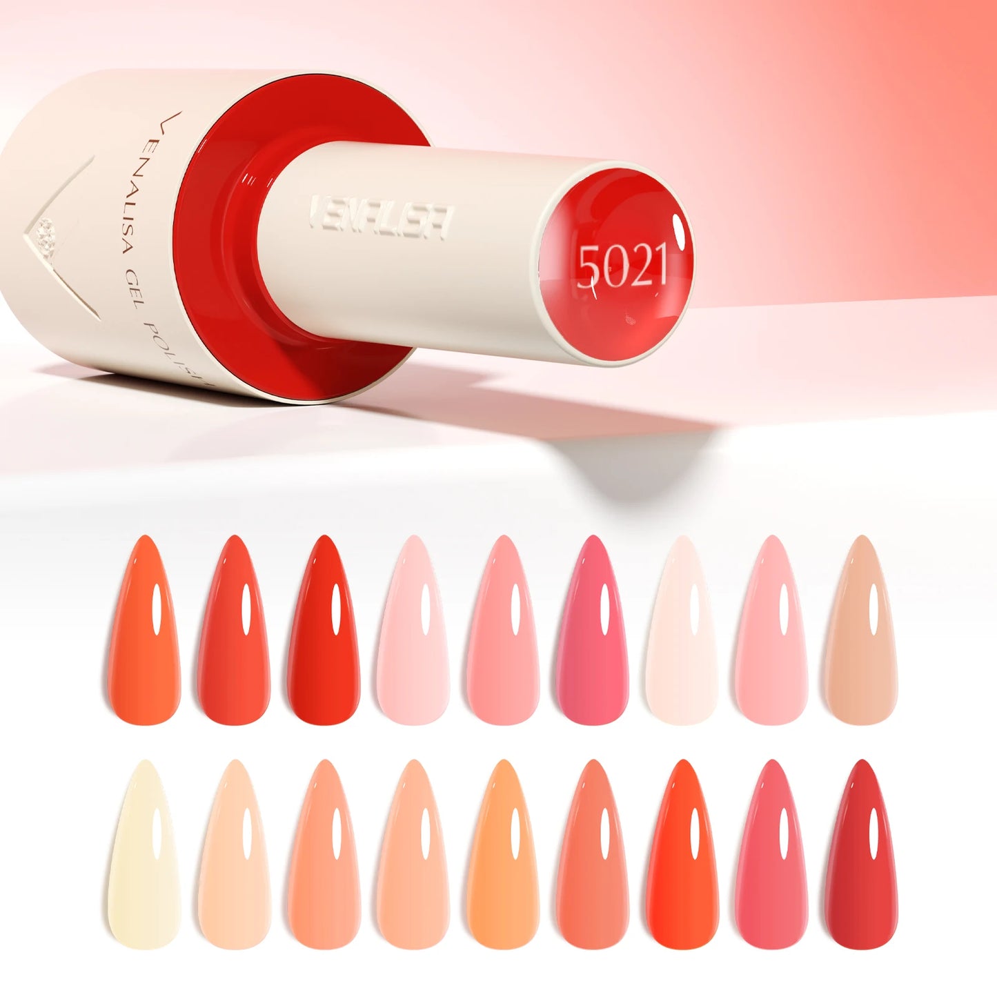 VENALISA 10ml Nail Gel Polish 90Colors HEMA/TPO Free UV LED Soak Off Long Lasting High Gloss Base TopCoat for Salon DIY Manicure