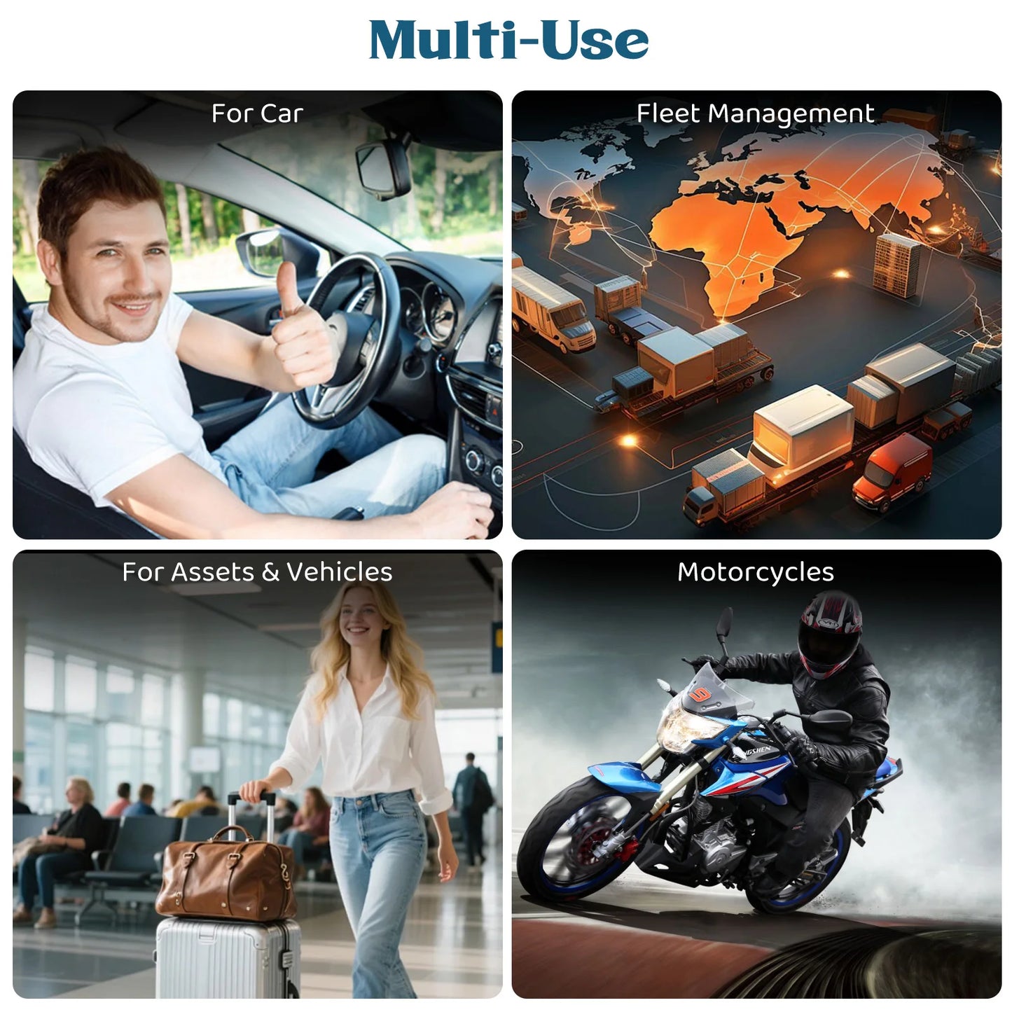 4G LTE GPS Tracker for Vehicle, US Seller, Magnetic Hidden Car Locator, Real-Time Tracking, 60 Days Continuous Battery, 10s Updates, SOS Alarm, Geo-Fence Alerts, Service Plan Required