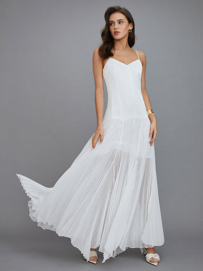 Semi-Sheer Vacation Long Dress