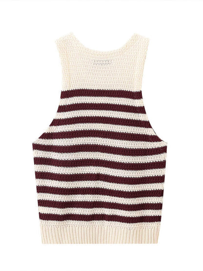 Leisure Striped Sweater Vest