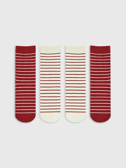 Contrast Striped Stacking Socks