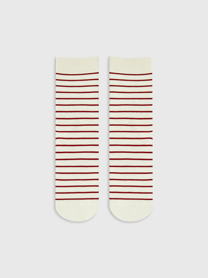 Contrast Striped Stacking Socks