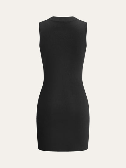 Cut-Out Halter Dress